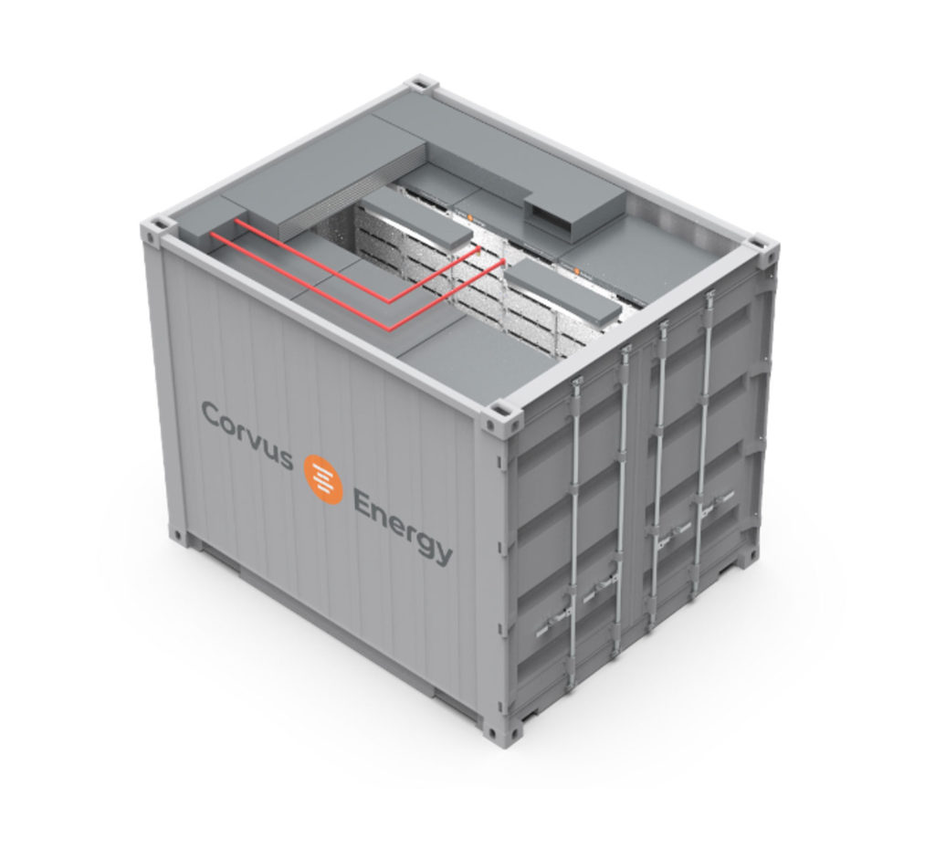 10-foot Corvus BOB Containerized Battery Room Solution